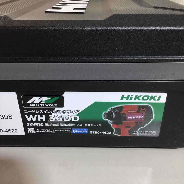 ★ハイコーキ(HIKOKI ※旧:日立工機) コードレスインパクトドライバ スコーピオンレッド WH36DD(2XHRSZ)【戸田店】