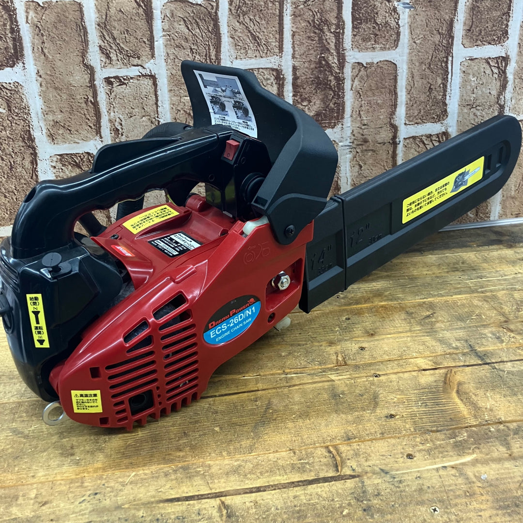 ◇ナカトミ ドリームパワー エンジンチェンソー ECS-26D/N1 レッド 替刃付き！【所沢店】