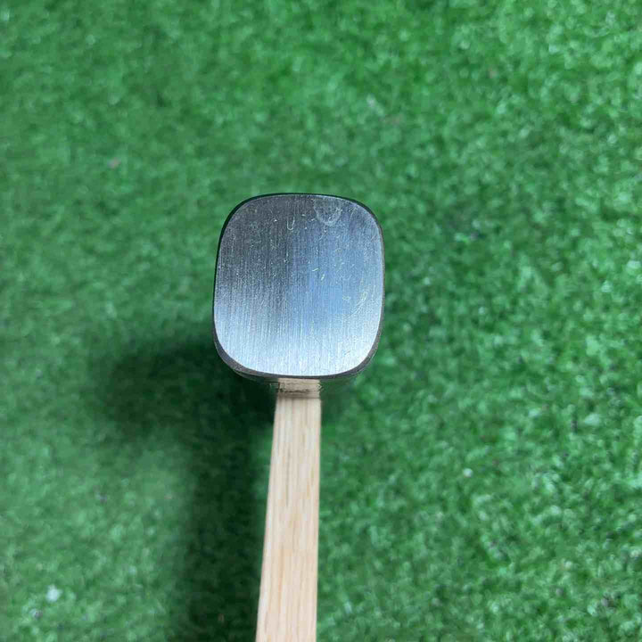 【未使用品】 道心斎正行 80匁 四角玄翁 墨流し 柄付き【藤沢店】
