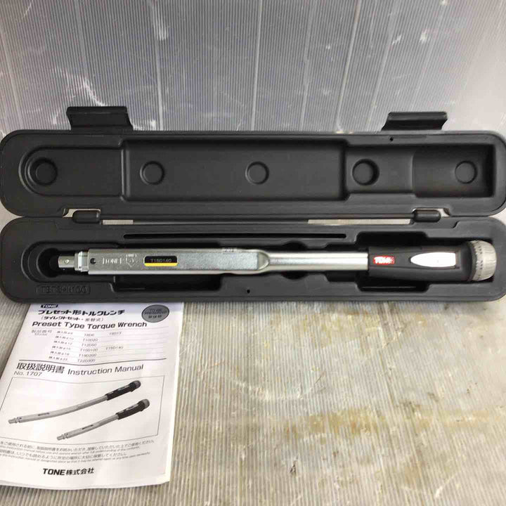 TONE プレセット型トルクレンチ T15D140 30～140N・ｍ【草加店】