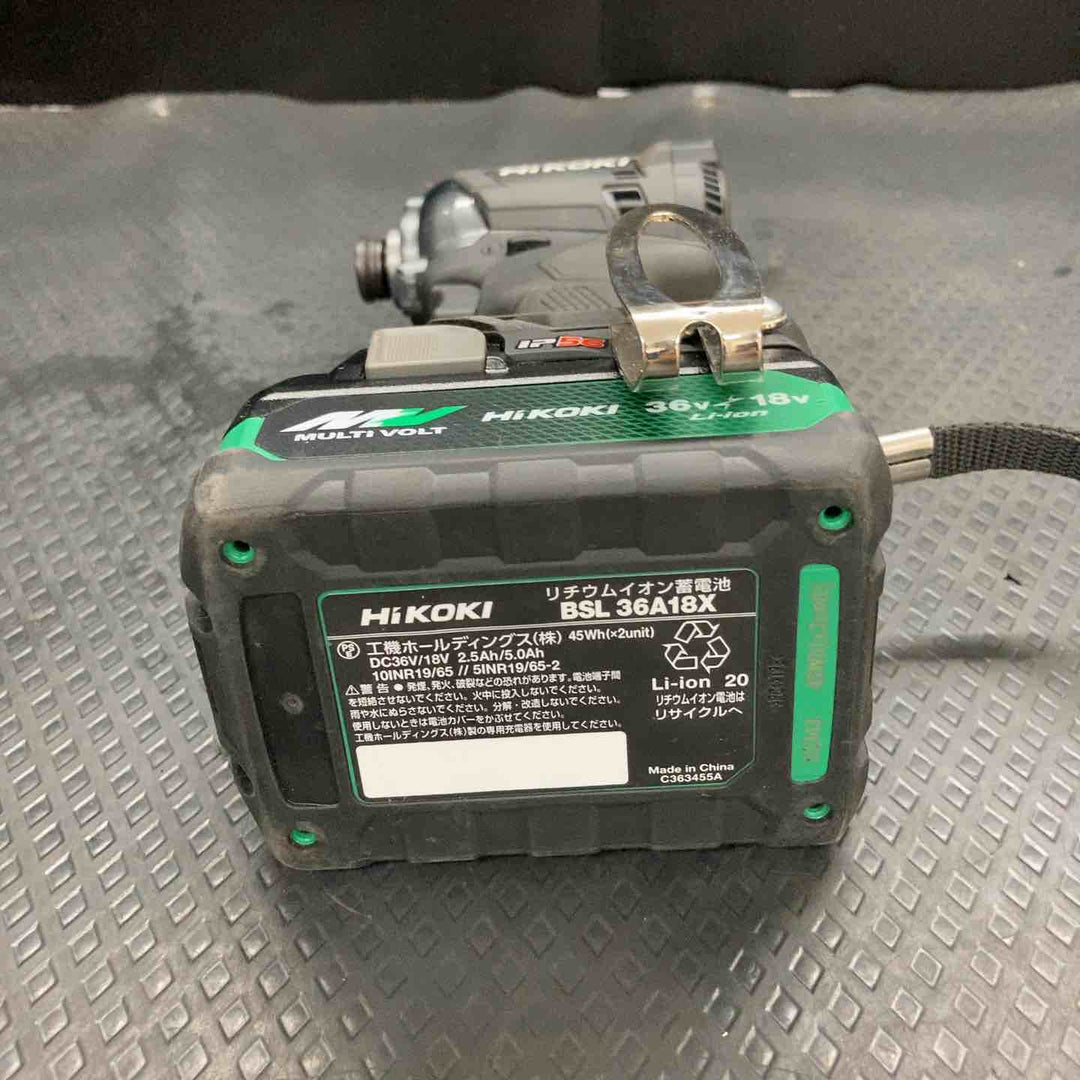 ◇ハイコーキ(HIKOKI ※旧:日立工機) コードレスインパクトドライバ WH18DC(XCBZ) ケース(マルチボルトバッテリー、充電器)【鴻巣店】