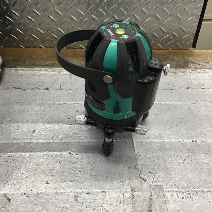 〇VOICE レーザー墨出し器 5ライングリーンレーザー 矩十字・横 VLG-5X【所沢店】