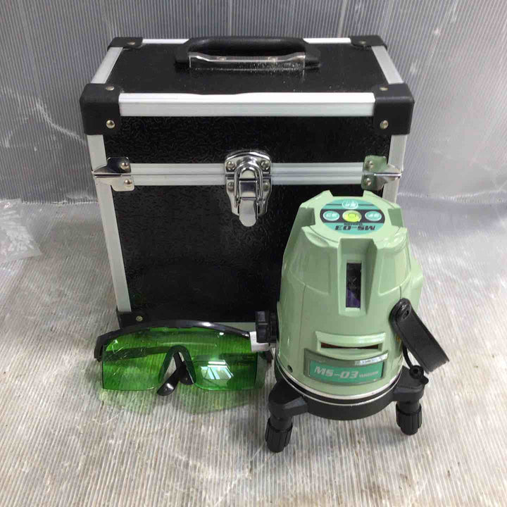 山真 グリーンレーザー 墨出し器 MS-03【草加店】