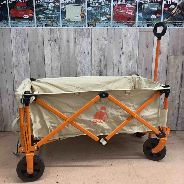 【中古品】GICOOL キャリーワゴン 折りたたみ アウトドア フォールディングカート【東大和店】