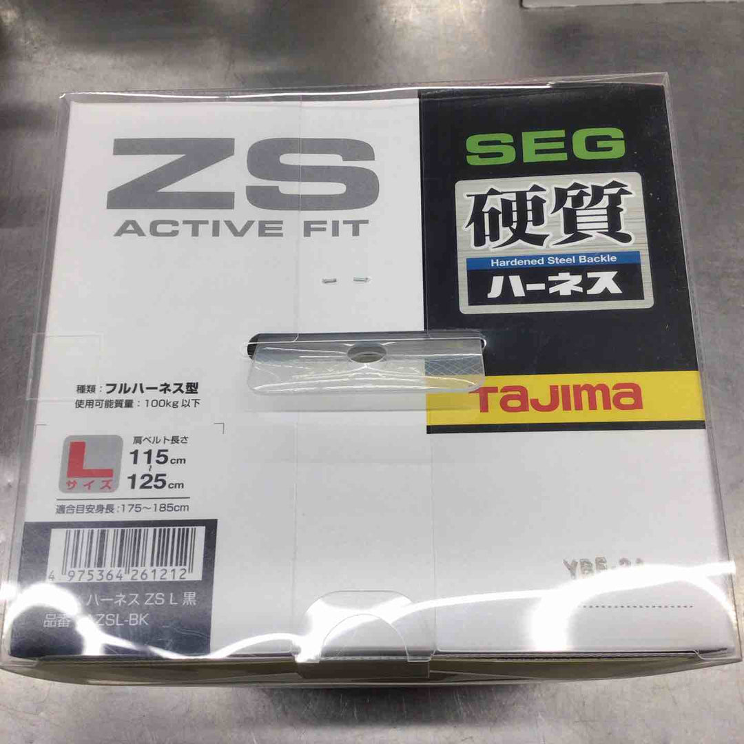 □タジマ(Tajima) ハーネスZS 黒 Lサイズ AZSL-BK【八潮店】