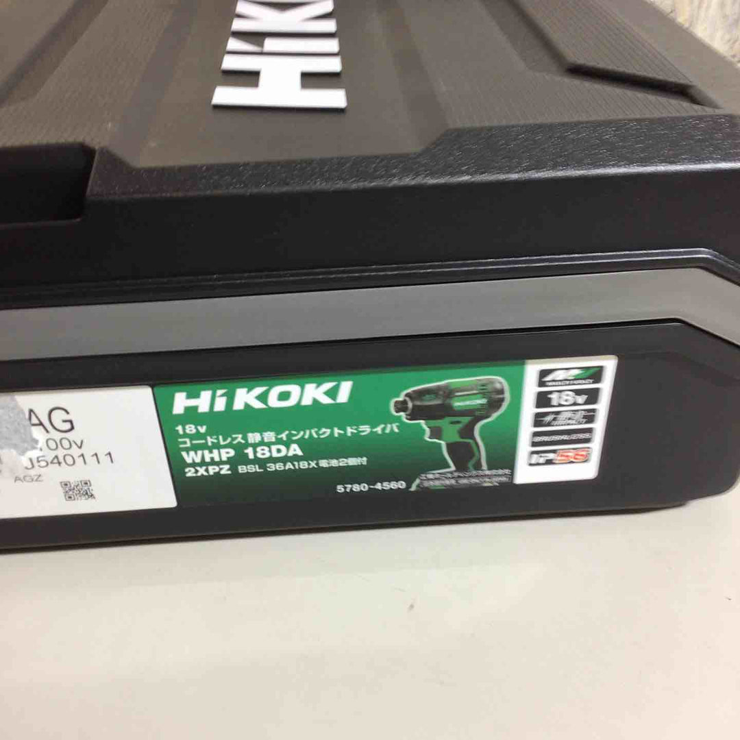 ★ハイコーキ(HIKOKI ※旧:日立工機) コードレス静音インパクトドライバ WHP18DA(2XPZ)【戸田店】