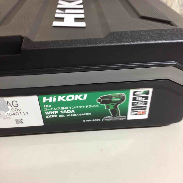 ★ハイコーキ(HIKOKI ※旧:日立工機) コードレス静音インパクトドライバ WHP18DA(2XPZ)【戸田店】