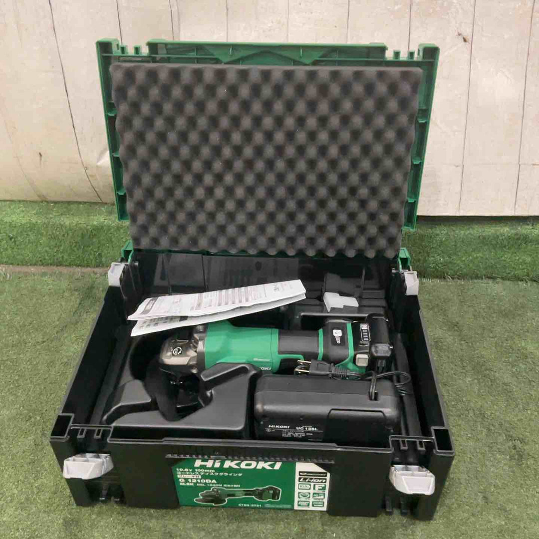 ★ハイコーキ(HIKOKI ※旧:日立工機) 100mmコードレスディスクグラインダ G1210DA(2LSK) 動作確認済【川口店】