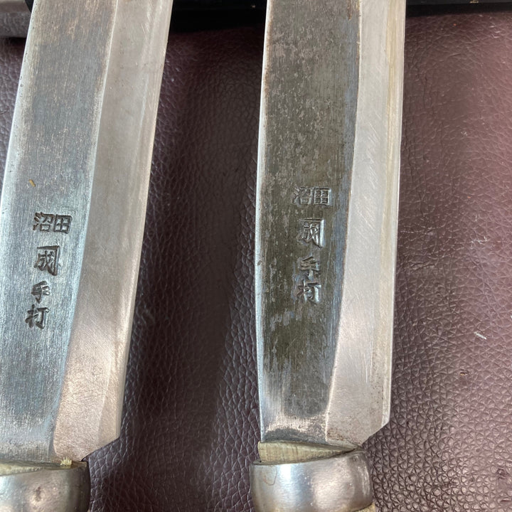 【中古品】 沼田 手打 鉈(ナタ) 2本まとめ 鑿 鉋 サバイバル 【東大和店】