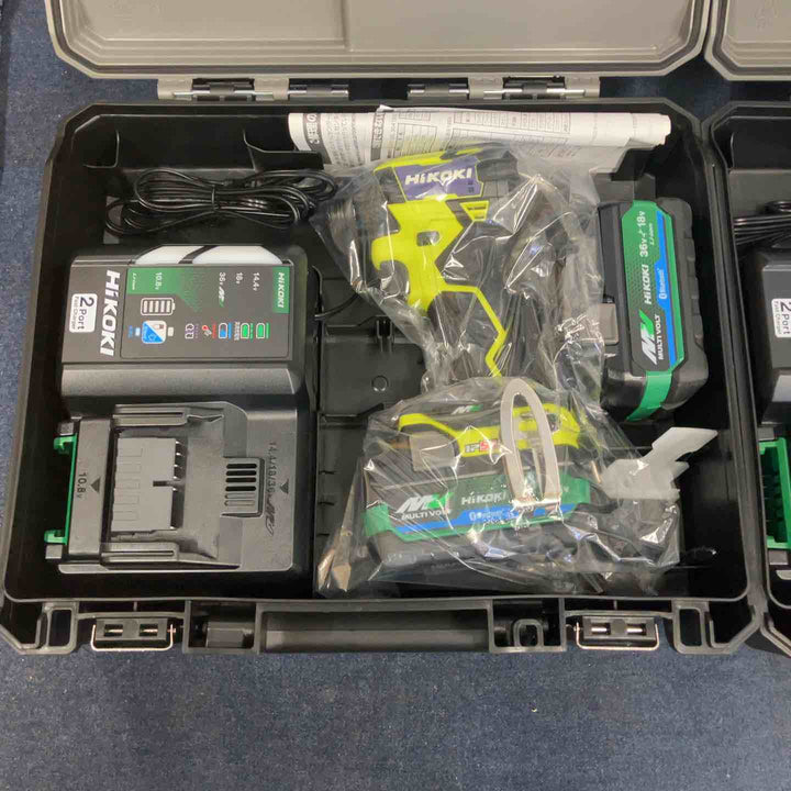ハイコーキ(HIKOKI ※旧:日立工機) コードレスインパクトドライバ スパイダーイエロー WH36DD(2XHYSZ) 2台セット【八潮店】
