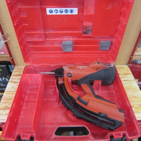 未使用品】ヒルティ(HILTI) ガス式鋲打機 GX120 ガスGC20 ４本 釘X-EGN14MX ２箱付属【川越店】 –  アクトツールオンラインショップ