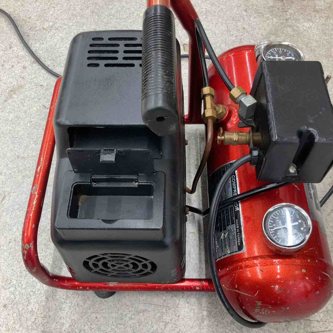 【中古品】◇藤原産業 (SK11) オイルレス エアーコンプレッサー SR-045 タンク容量 4L SR-L04SPT-01【八潮店】