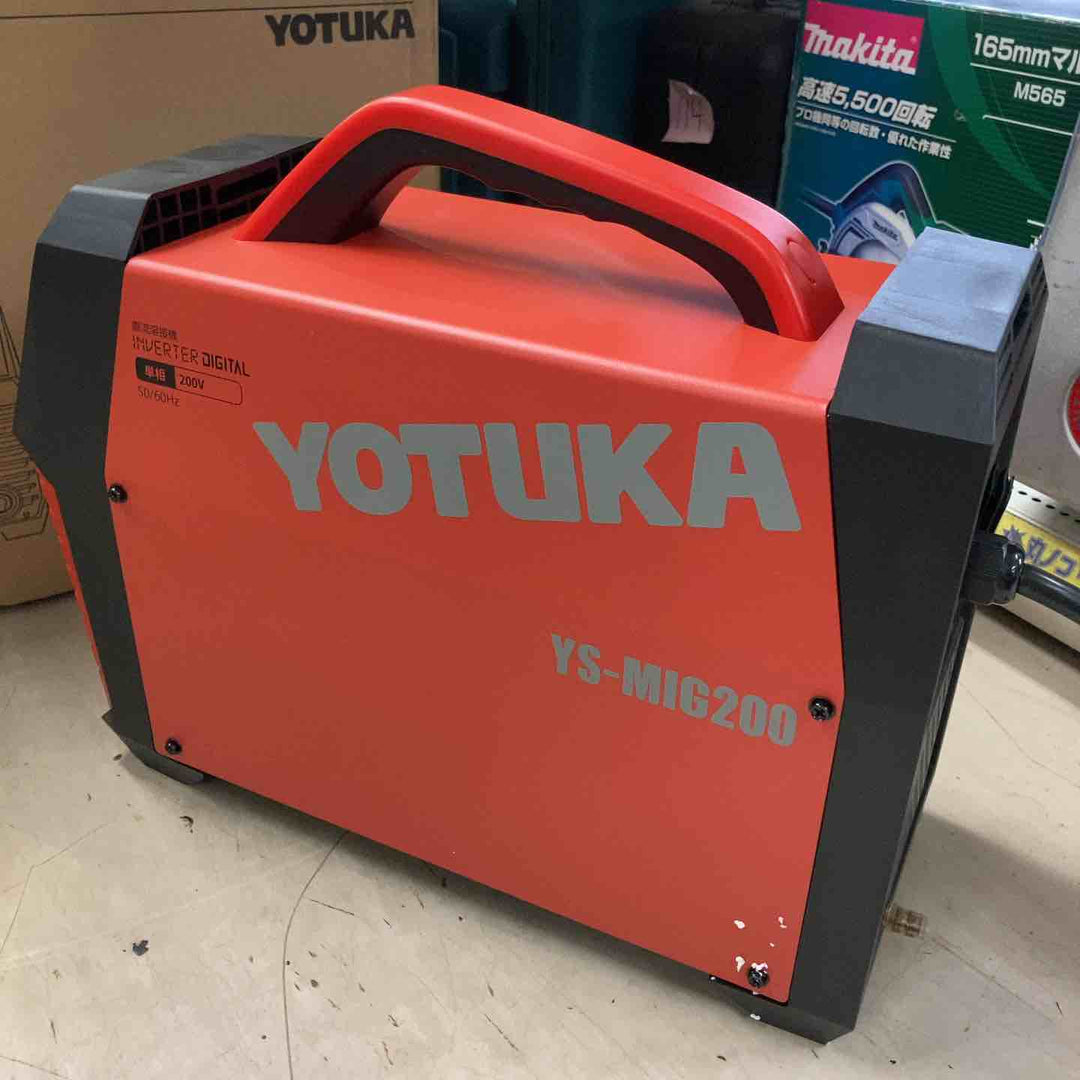 YOTUKA 溶接機 軽量 MIG/MMA インバーター式 アルミ ステンレス 鉄 スチール YS-MIG200【町田店】