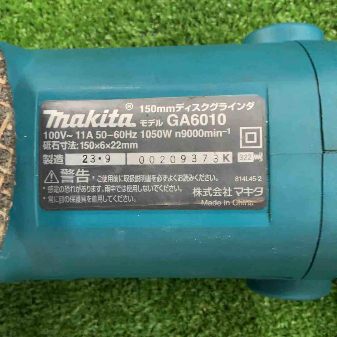 ◇マキタ(makita) 150mmディスクグラインダ GA6010【草加店】