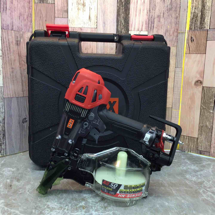 【中古品】★マックス MAX 75mm 高圧エア釘打ち機 HN-50N3(D)-R【八潮店】