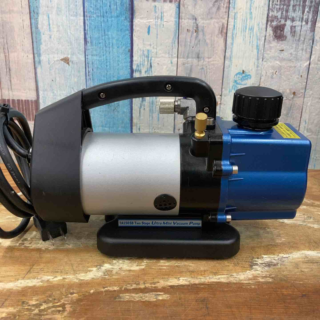 【中古品】◇タスコ(TASCO) オイル逆流防止機能付 真空ポンプ TA150SB-2 真空ゲージ付き！【柏店】