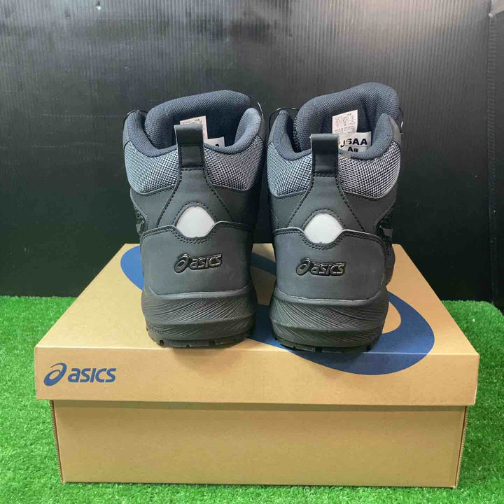 ◇[アシックス] ワーキング 安全靴 作業靴 ウィンジョブ CP122 BOA ブラック/ガンメタル 25.5cm 3E JSAA規格A種認定 A種先芯 ハイカット ポリウレタン BOA【岩槻店】