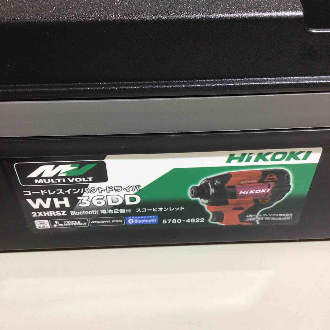 ★ハイコーキ(HIKOKI ※旧:日立工機) コードレスインパクトドライバ スコーピオンレッド WH36DD(2XHRSZ) 赤【戸田店】