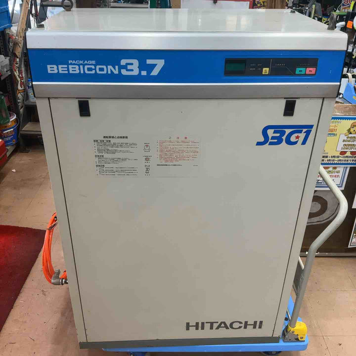 【店頭受取り限定】日立 パッケージコンプレッサー PB-3.7X5 50HZ【草加店】