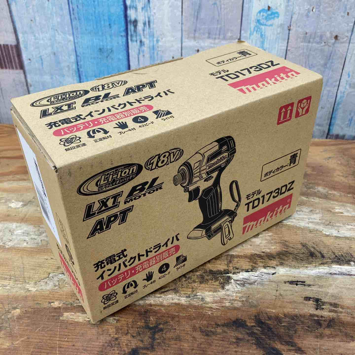 【未使用品】★マキタ(makita) コードレスインパクトドライバー TD173DZ 18V 本体のみ 青【柏店】
