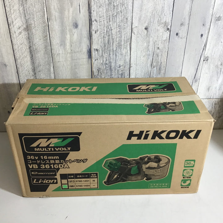 【未使用品】★送料無料★ハイコーキ HIKOKI 36V 16mm コードレス鉄筋カットベンダ VB3616DA(NN) 汚れ剥がれあり【戸田店】