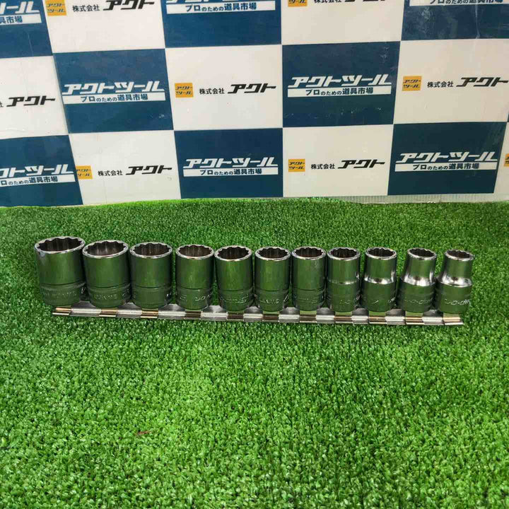 スナップオン(Snap-on) 1/2 差し込み 12角 ショート ソケット インチ 11個セット SWM12/13/14/15/16/17/18/19/21/22/24【草加店】