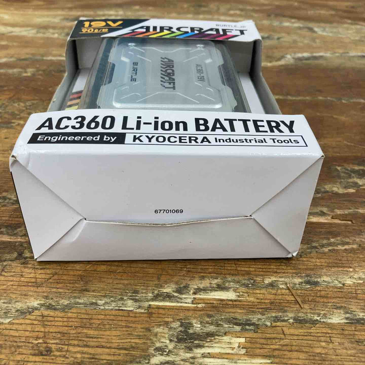 ◇バートル (BURTLE) エアークラフト 19Vリチウムイオンバッテリー ブラック AC360 35 F AC360-19V  空調服用【柏店】