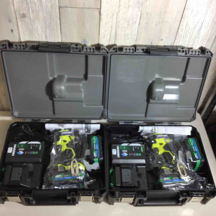 【未使用品】 2台セット ハイコーキ HIKOKI 日立 コードレス インパクトドライバ スパイダーイエロー WH36DD(2XHYSZ) インパクト イエロー 黄 純正 充電式 【戸田店】