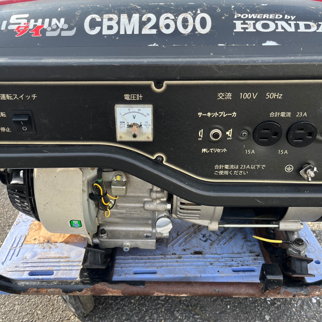 【中古品/店頭受取り限定】◇ダイシン(DAISHIN) 大型タンク発電機 CBM2600 50Hz ホンダ(HONDA)【東大和店】