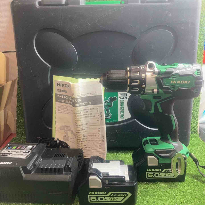 ★ハイコーキ(HIKOKI ※旧:日立工機) コードレスドリルドライバー DS18DBL2(2LYPK)【川崎店】