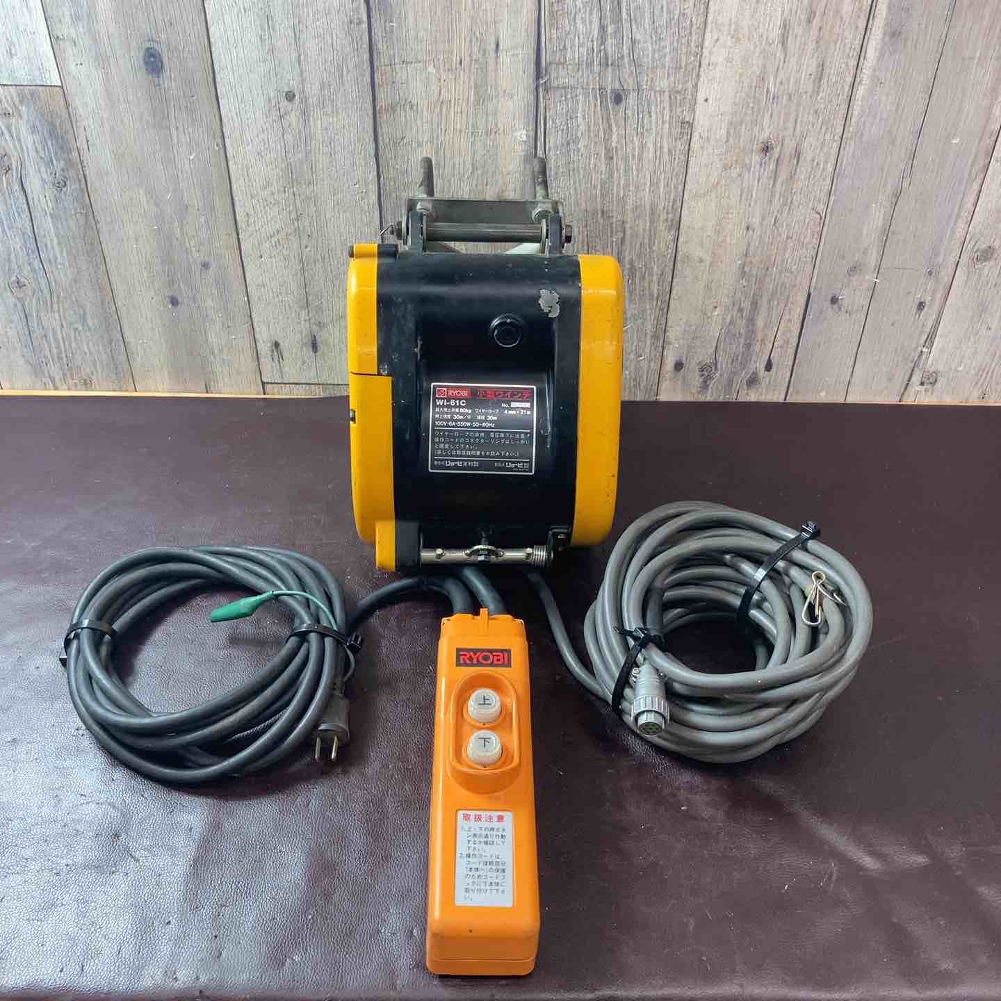 リョービ WI-211 電動ウインチ【リライズ野田愛宕店】【店頭取引限定】【中古】管理番号：IT9WO592A998 リョービ WI-211 電動ウインチ【リライズ野田愛宕店】【店頭取引限定