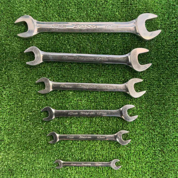 スナップオン(Snap-on)　オープンエンドレンチ　両口スパナ　6本セット　【草加店】