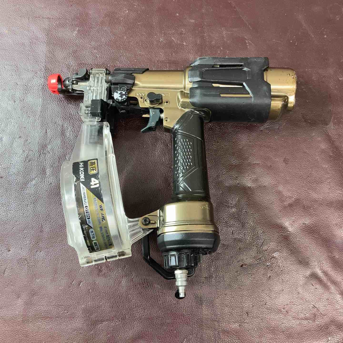 中古品】☆ハイコーキ(HIKOKI ※旧:日立工機) 高圧エアネジ打ち機 WF4HS