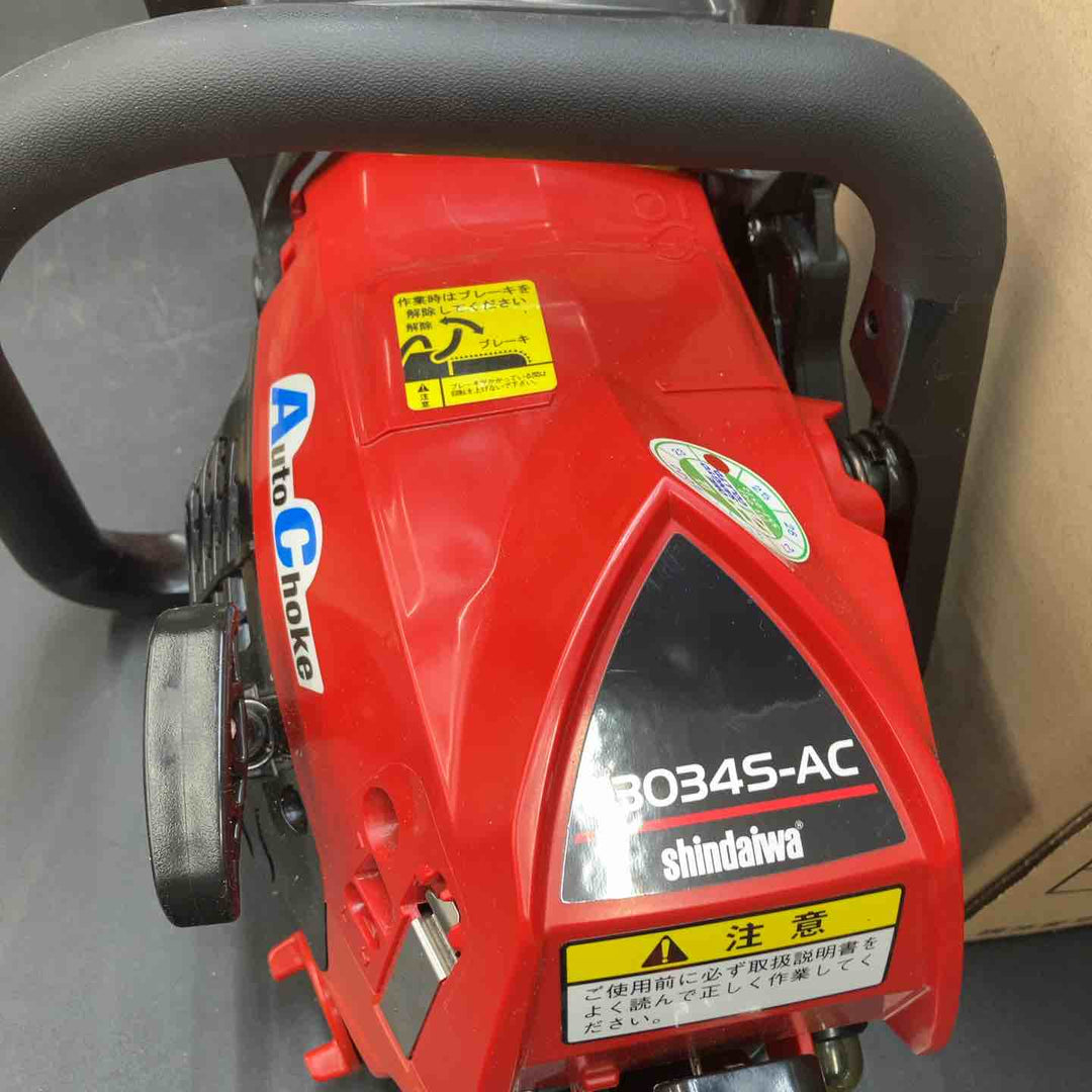 【未使用品】新ダイワ エンジン チェーンソー オートチョーク E3034S-AC/350VX [34.4] 試運転のみ確認【川越店】