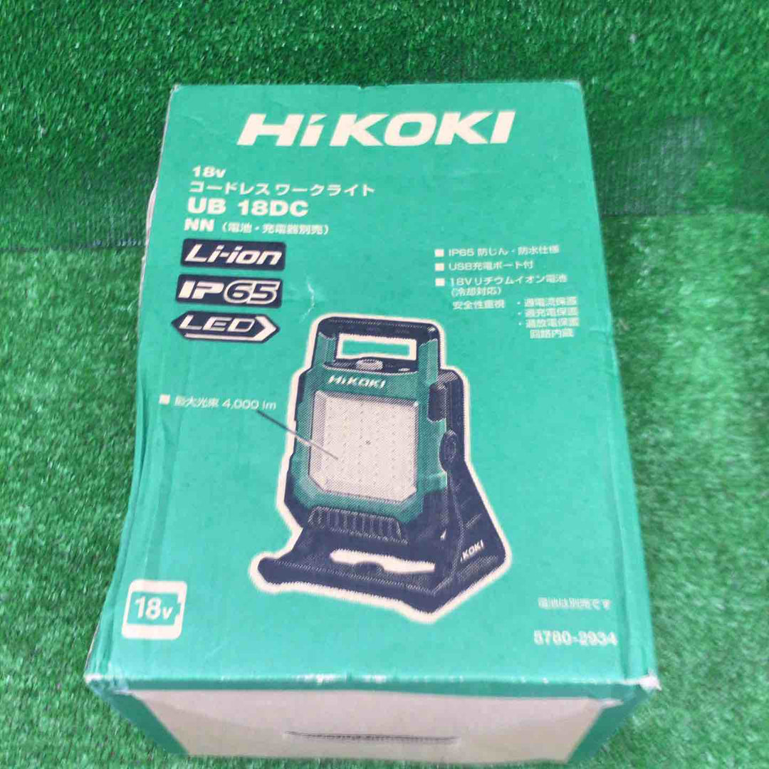 【未使用品】☆ハイコーキ(HIKOKI ※旧:日立工機)18V コードレス LED ワークライト  UB18DC(NN)【桶川店】