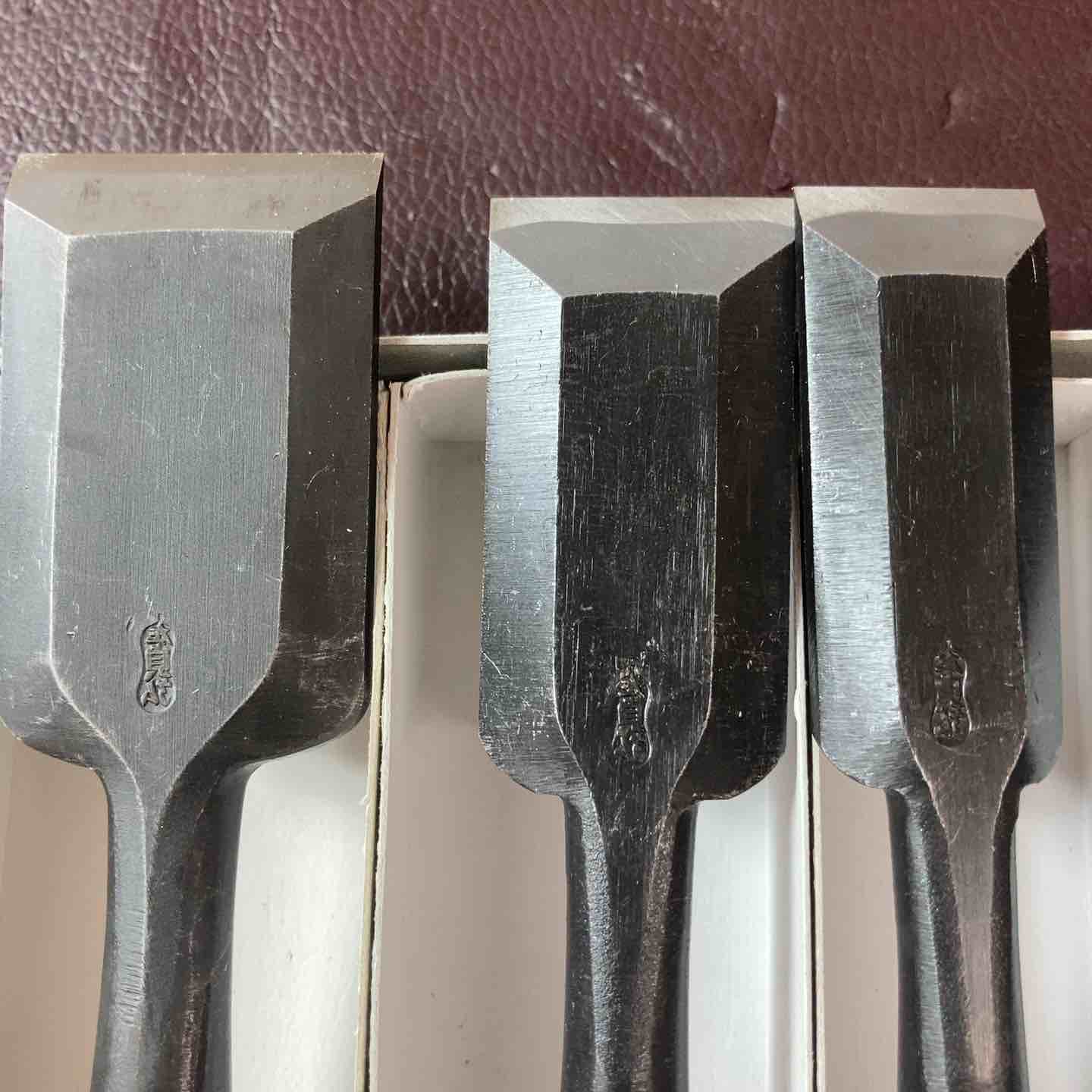 中古品】左貞弘 鑿(のみ) 5点セット 大工道具 骨董品 他【東大和店