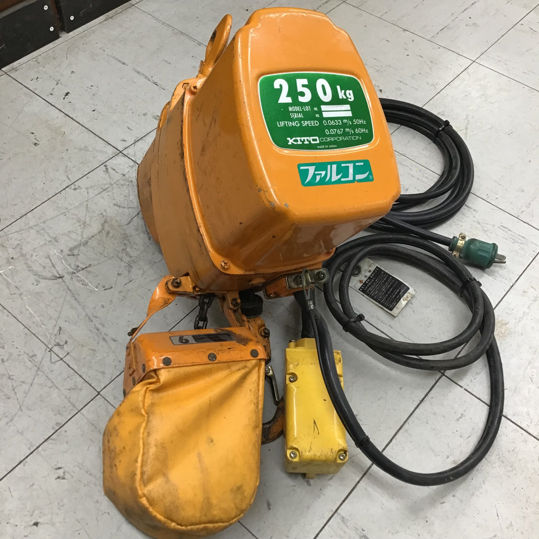 【現状品 / 店頭受取り限定】キトー/KITO ウインチ EF2F-717 250kg 【鴻巣店】