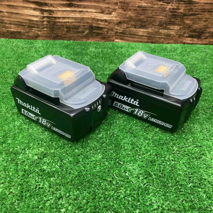 マキタ(makita) リチウムイオンバッテリー 18V/6.0Ah BL1860B 2個セット【川越店】