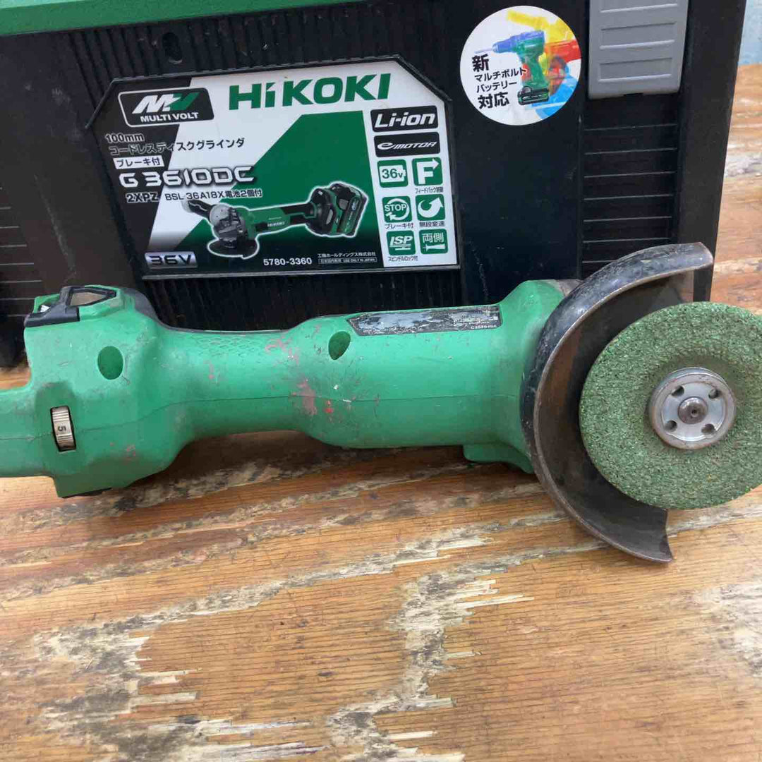★ハイコーキ(HIKOKI ※旧:日立工機) 100mmコードレスディスクグラインダ G3610DA(NN)【柏店】