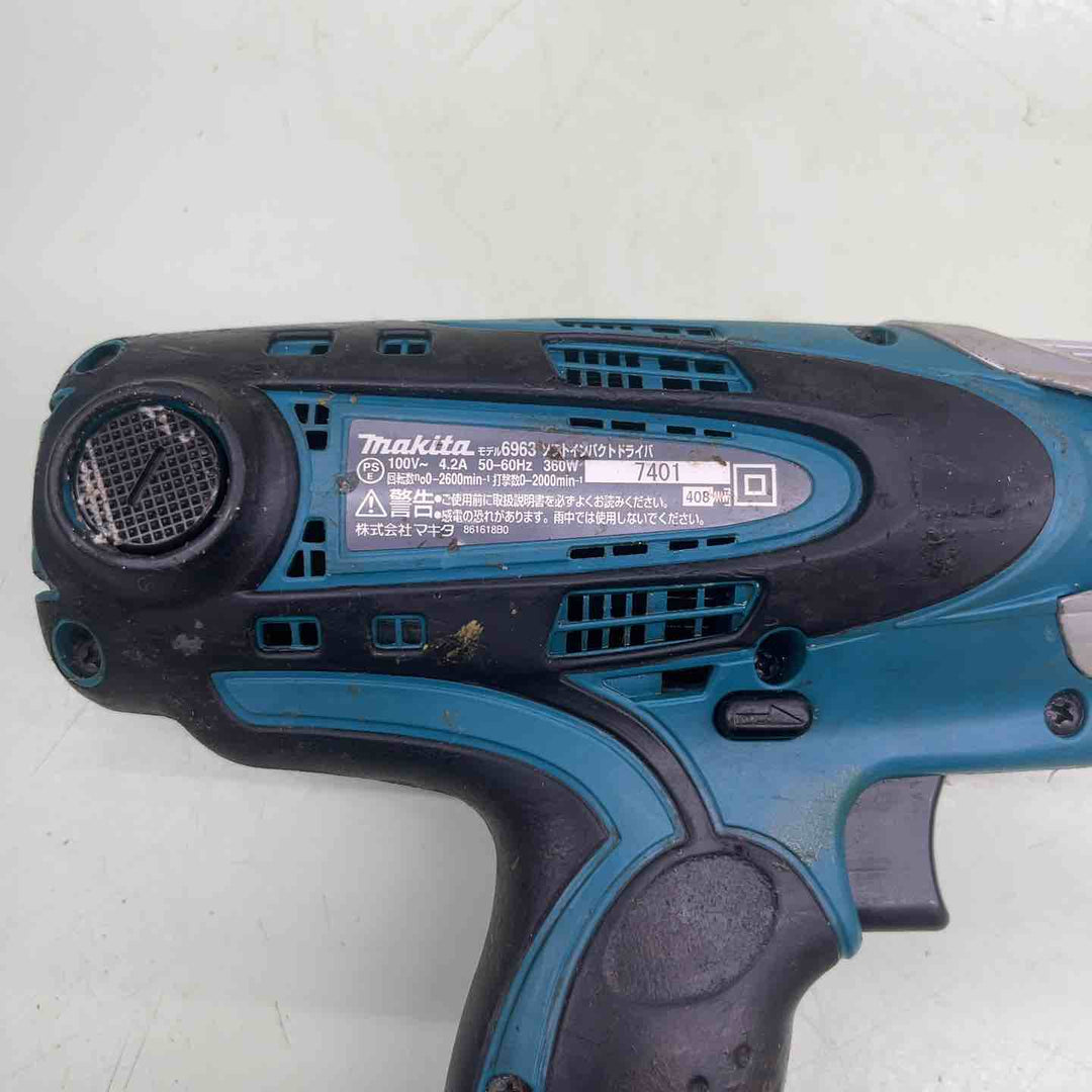 ◇マキタ(makita) ソフトインパクトドライバー  6963SPK 穴あけ 締め付け 100V 30N・ｍ　【越谷店】