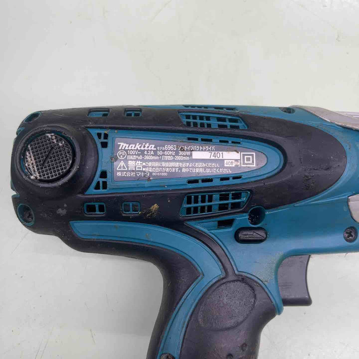 ◇マキタ(makita) ソフトインパクトドライバー  6963SPK 穴あけ 締め付け 100V 30N・ｍ　【越谷店】