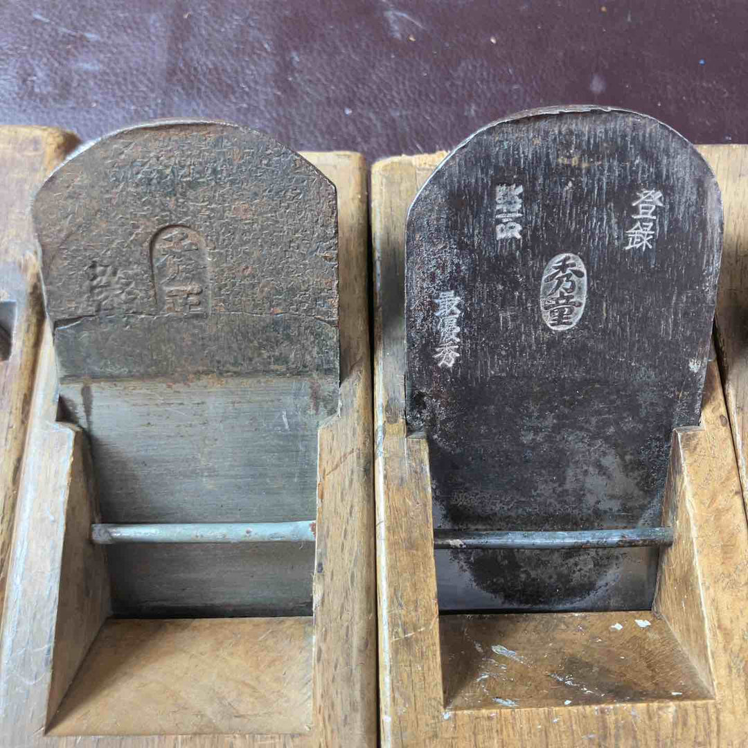 【中古品】 鉋(かんな)秀童・秀正・長光・千代・富鶴・鉋 HARD PLEE H-101 替刃式 M型(側面用) 5個 計10個 【東大和店】