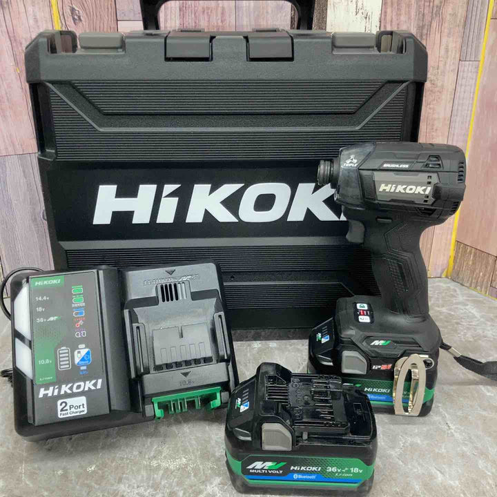 ★ハイコーキ(HIKOKI ※旧:日立工機) コードレスインパクトドライバ ストロングブラック WH36DD(2XHBSZ)【八潮店】