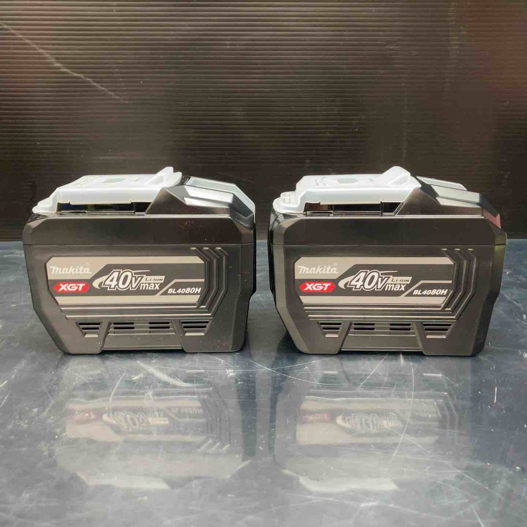 売り切り！【未使用品】高出力 純正 マキタ makita リチウムイオンバッテリー 40Vmax/8.0Ah BL4080H バッテリー 40V A〓77263 2個【川越店】
