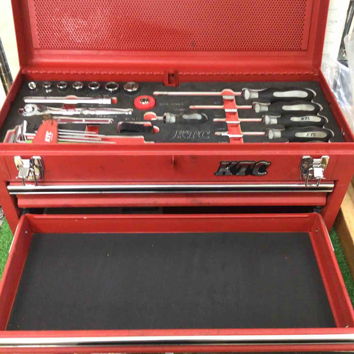 KTC 京都機械工具 ツールボックス LSKX0202SR 整備工具セット  2段引出し ハンドツール【町田店】
