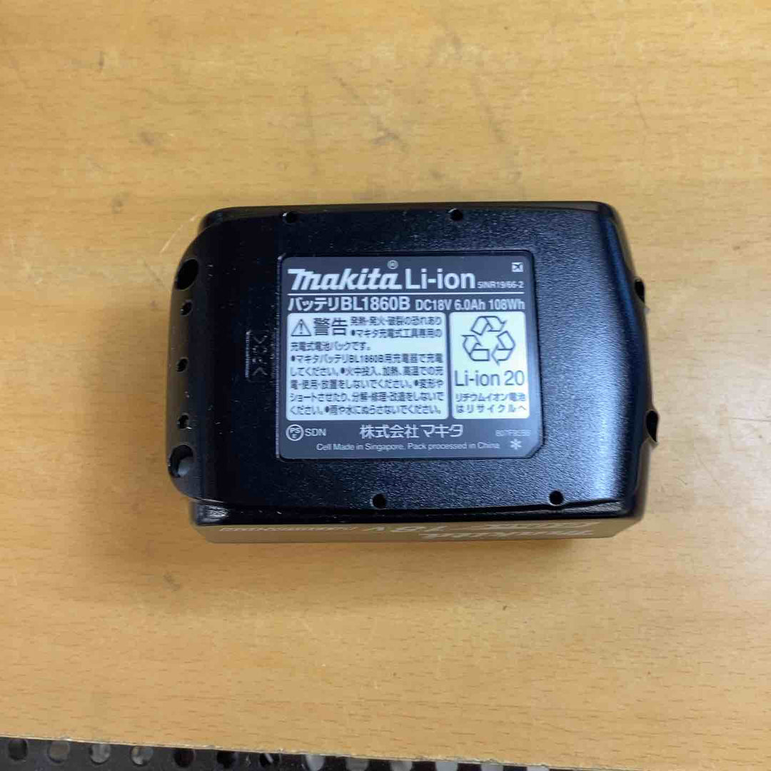 未使用品 純製品 マキタ(makita) リチウムイオンバッテリー 18V/6.0Ah BL1860B 6個セット‼【越谷店】
