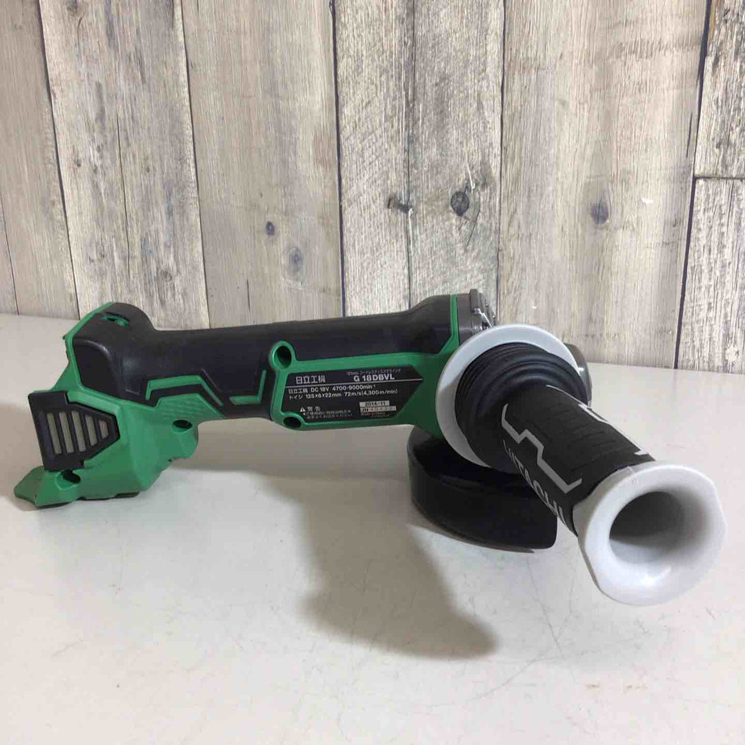 ◇ハイコーキ(HIKOKI ※旧:日立工機) コードレスディスクグラインダー 125mm G18DBVL(NN)(L125)【戸田店】