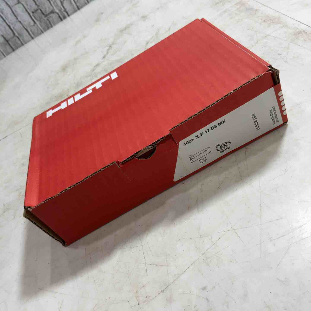 HILTI ヒルティ BX 3用ピン (連発) X-P 17 B3 MX (400本) コンクリート(ハード)17mm 3558702【川口店】