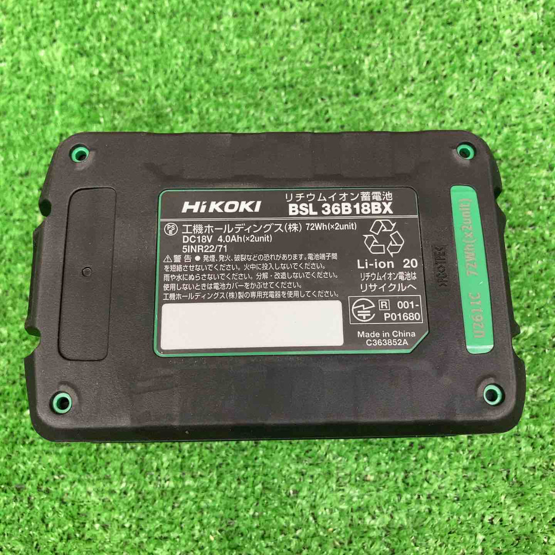 【未使用品】 ハイコーキ/HIKOKI ※旧:日立工機 リチウムイオンバッテリー 36V/4.0Ah BSL36B18BX 【鴻巣店】