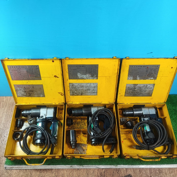 ▼トネ 電動シャーレンチ S-201 3台セット 通電のみ確認【岩槻店】